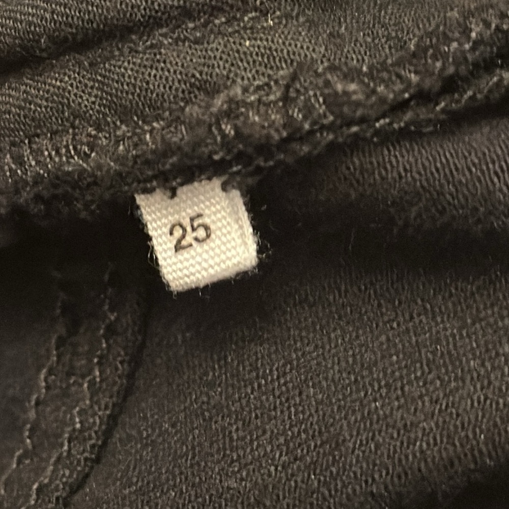 Derek Lam Gia Mid Rise Cropped Flare Jeans in Jet Black Size 25. Raw hem - Picture 15 of 16